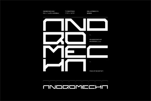 Andromecha Display Font