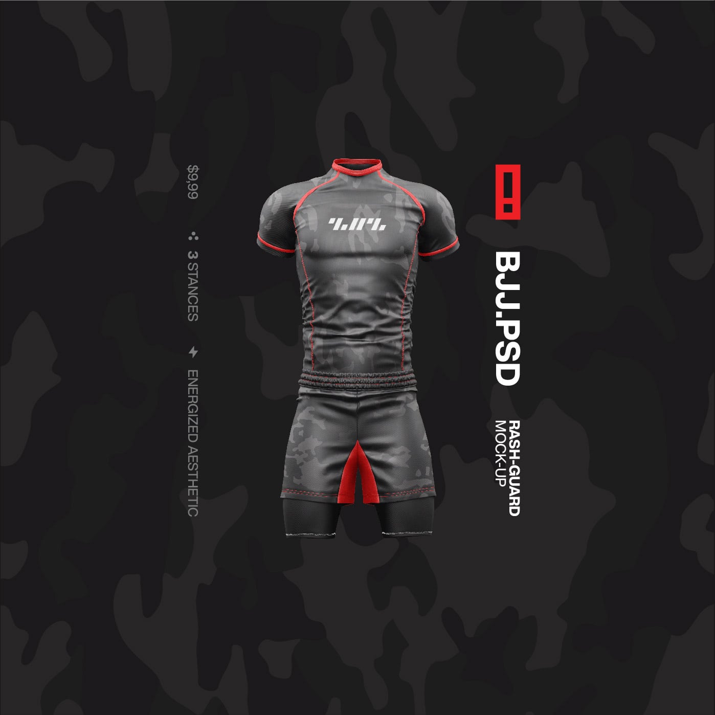 BJJ.PSD [Rashguard Mockup]