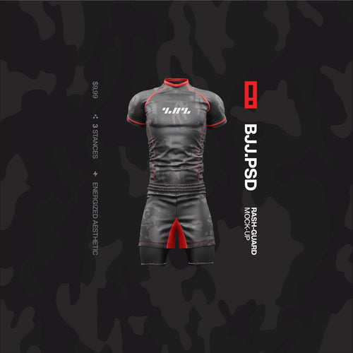 BJJ.PSD [Rashguard Mockup]