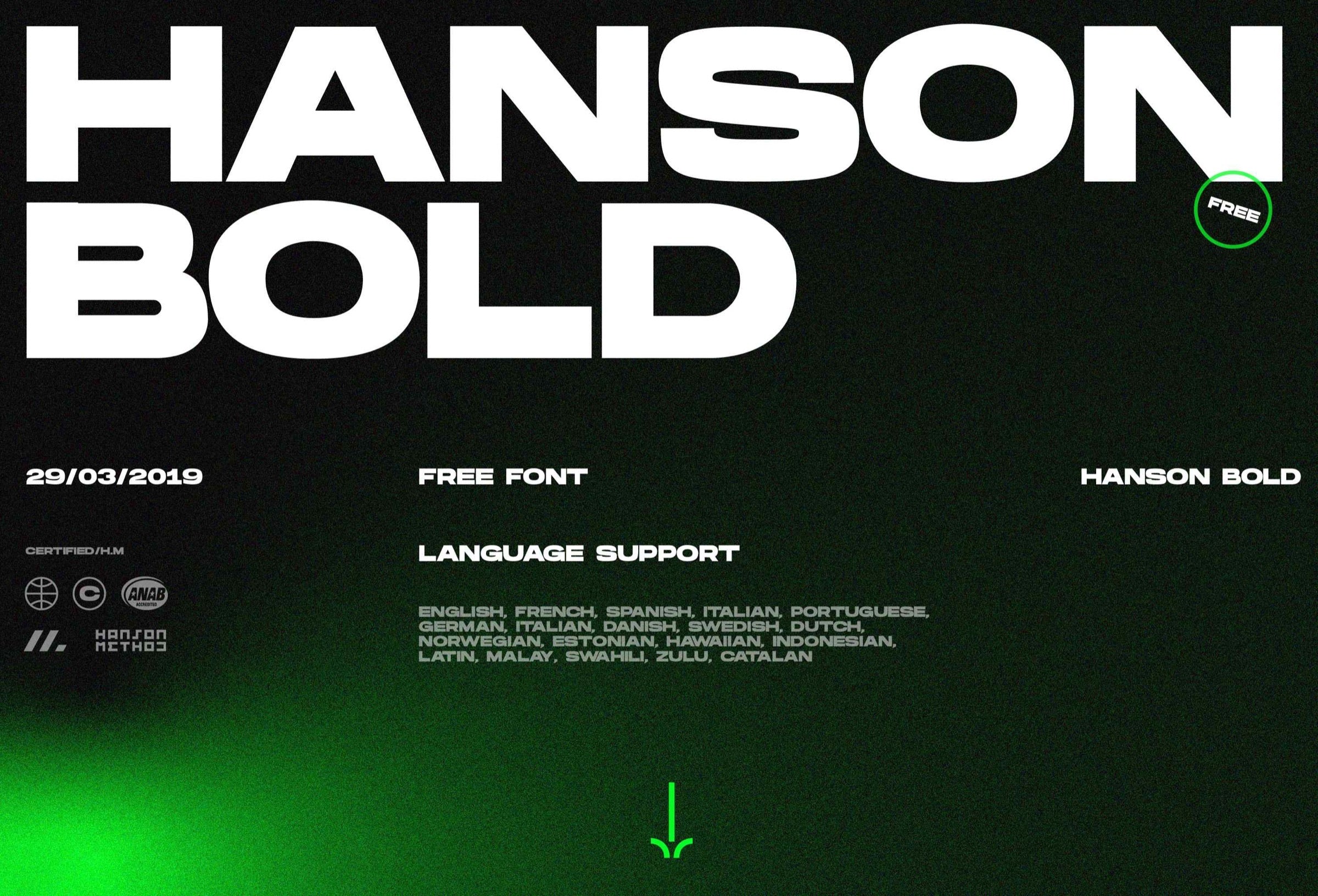 Hanson Bold Font [Free]