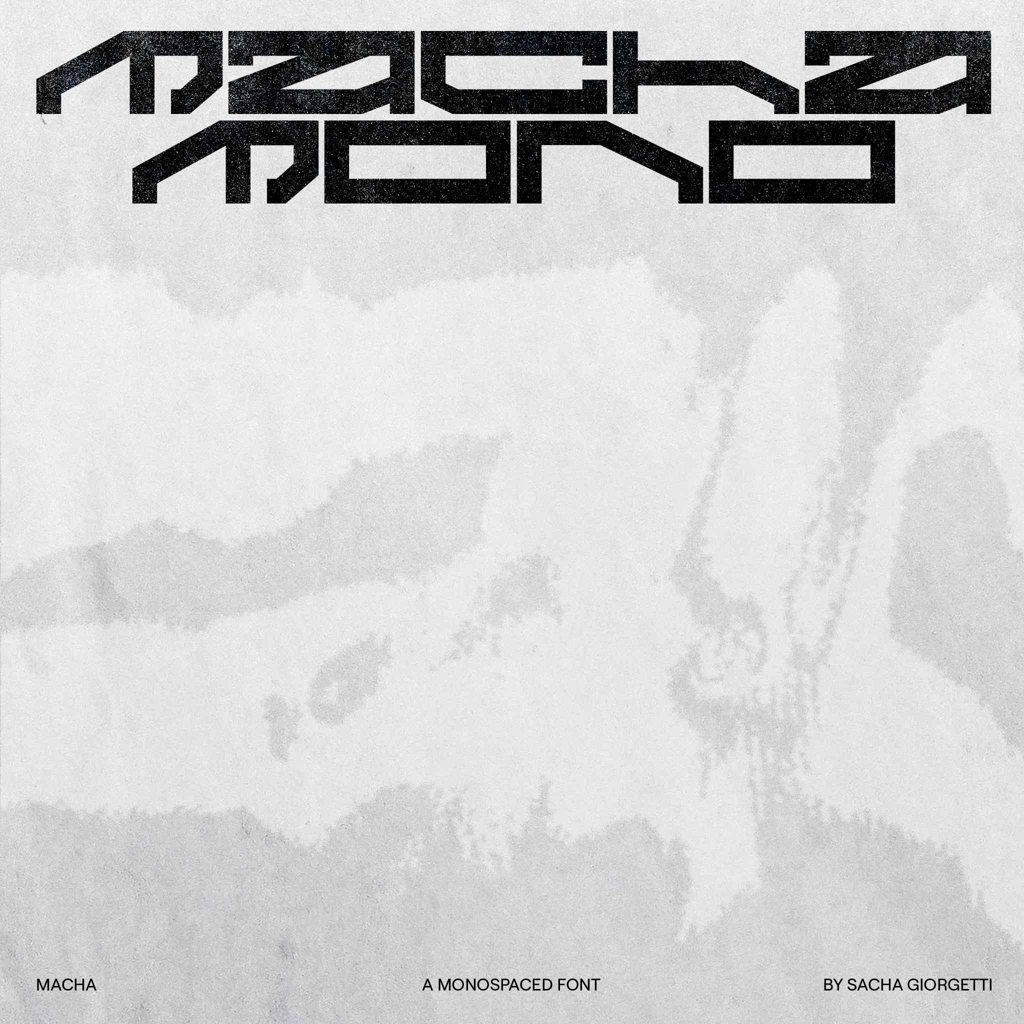 Macha Mono Display Font