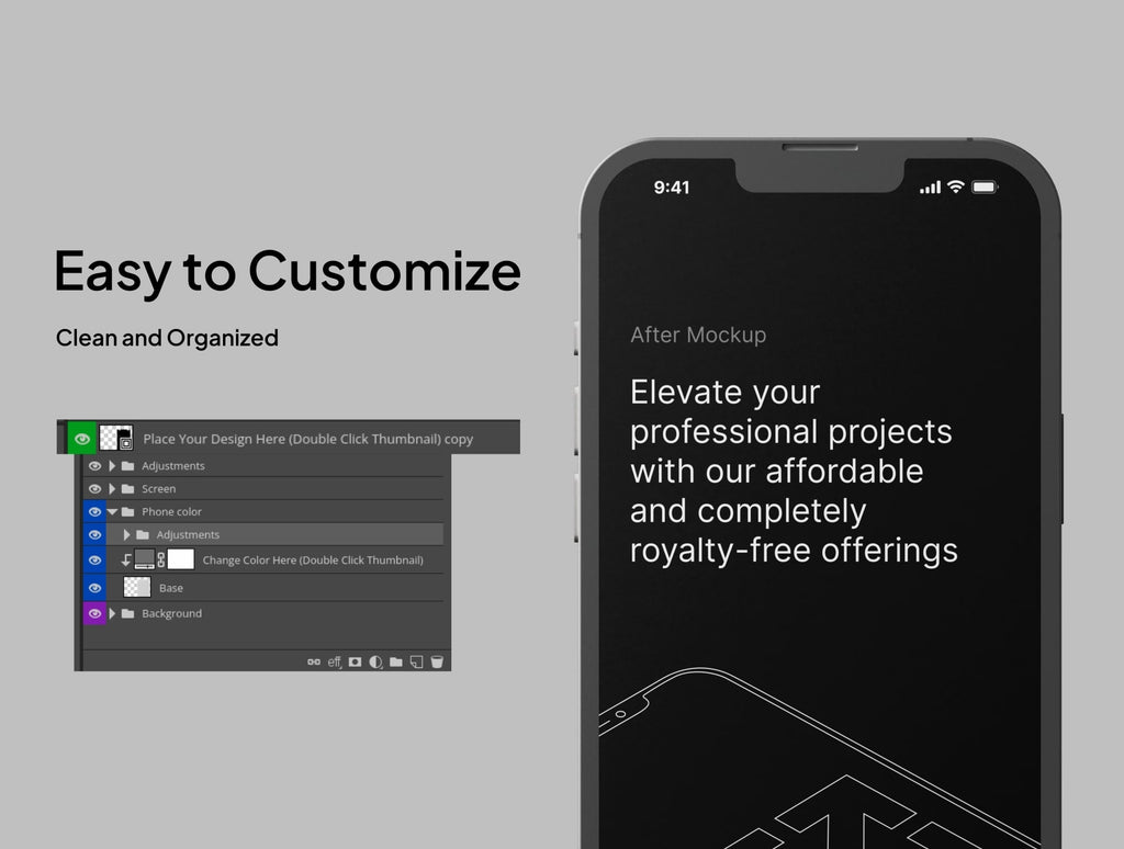 iPhone Clay Mock-up Bundle