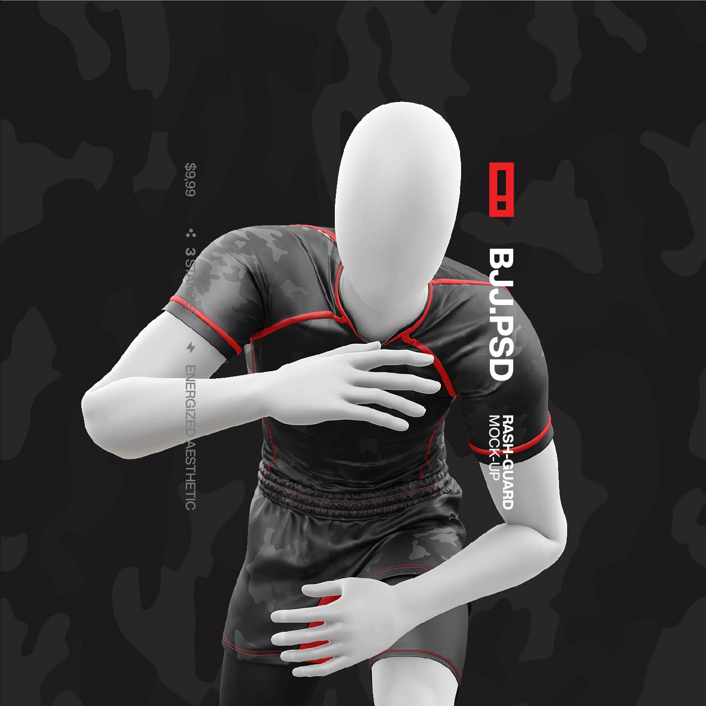 BJJ.PSD [Rashguard Mockup]