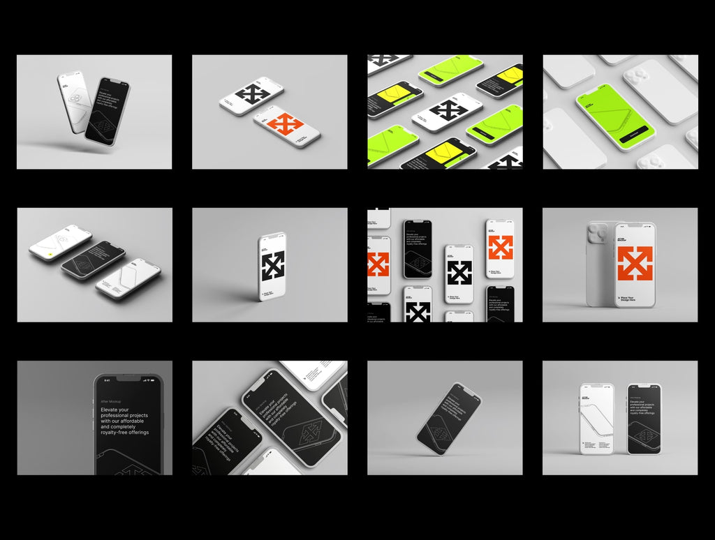 iPhone Clay Mock-up Bundle