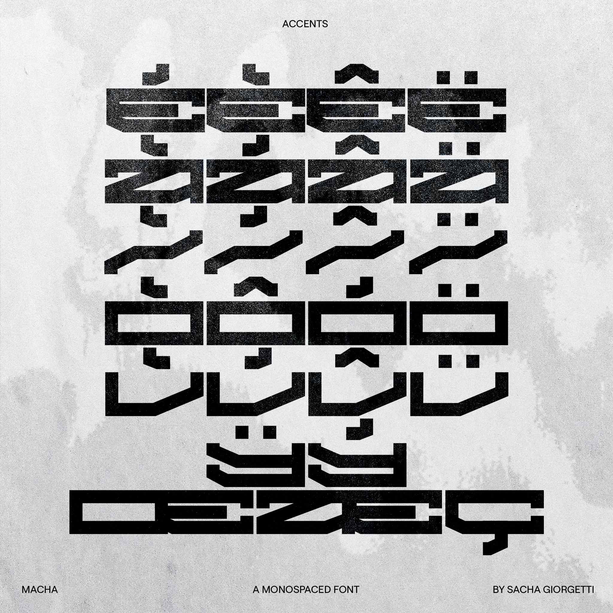 Macha Mono Display Font