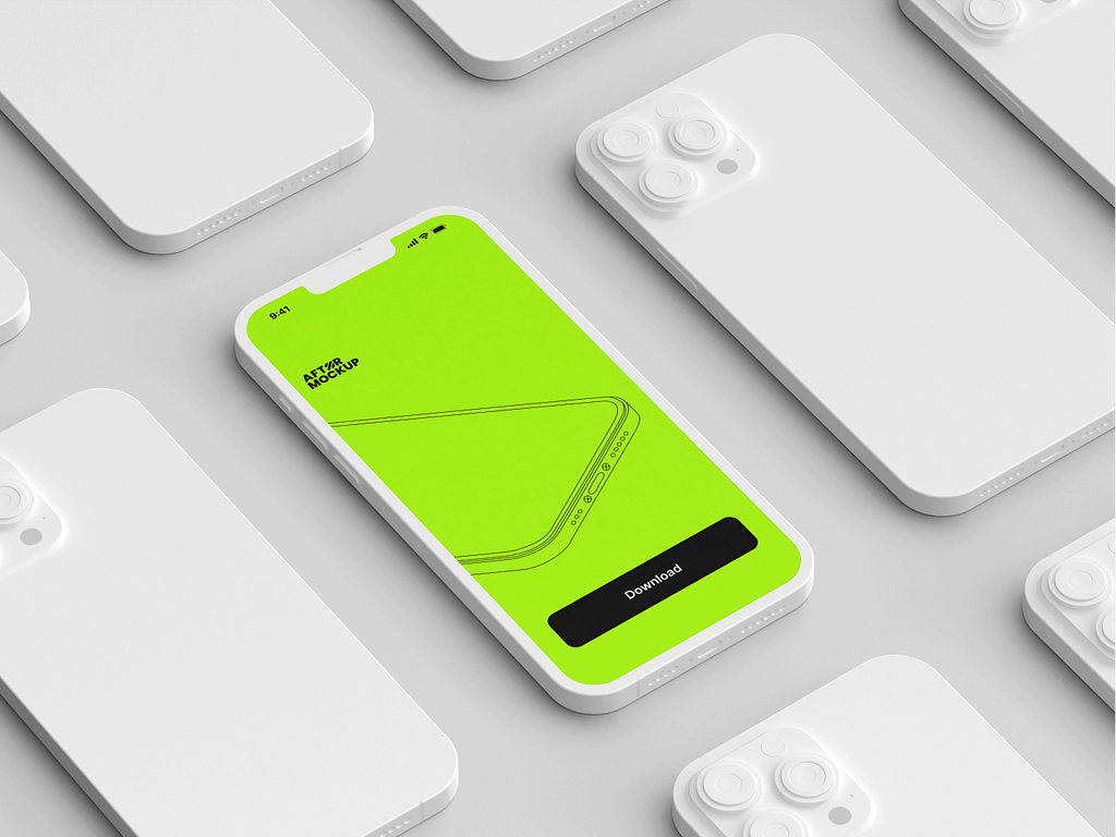 iPhone Clay Mock-up Bundle